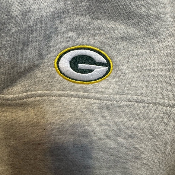 Vineyard Vines Men’s Light Gray Small Green Bay Packers Zip-Up Sweater NWT - Picture 2 of 7